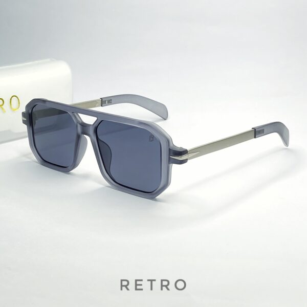 DB703 GREY DOUBLE-BRIDGE SUNGLASS