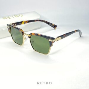 BALMN-ZS98123 CLUBMASTER GOLDEN-GREEN SUNGLASS
