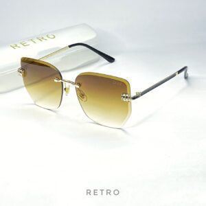 STONE WORK METAL SUNGLASS (COFFEE)
