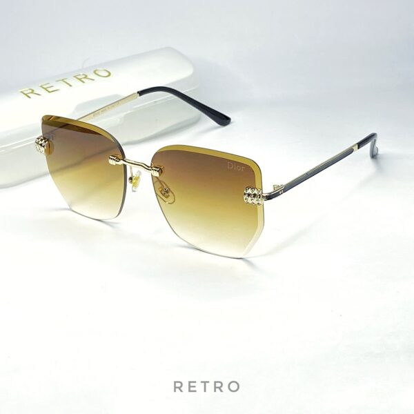 STONE WORK METAL SUNGLASS (COFFEE)