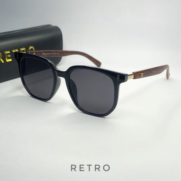 LV-3052 WOODEN BLACK SUNGLASS