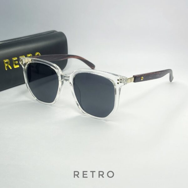 LV-3052 WOODEN CLEAR SUNGLASS