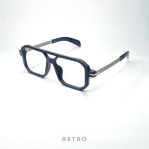 DB703 Matt-Black DOUBLE-BRIDGE Eyewear