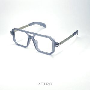 DB703 GREY DOUBLE-BRIDGE Eyewear