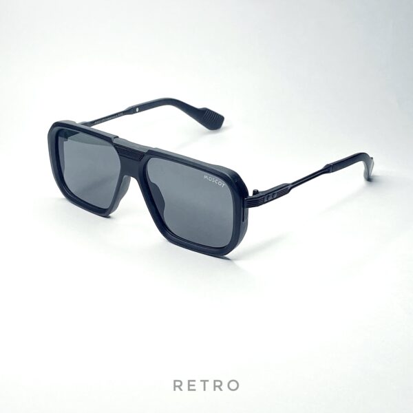 Moscot Matt-Black DOUBLE-BRIDGE SUNGLASS